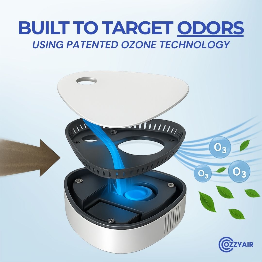 Ozzy | Eliminate Smoke, Pet & Kitchen Odors in 1-Click