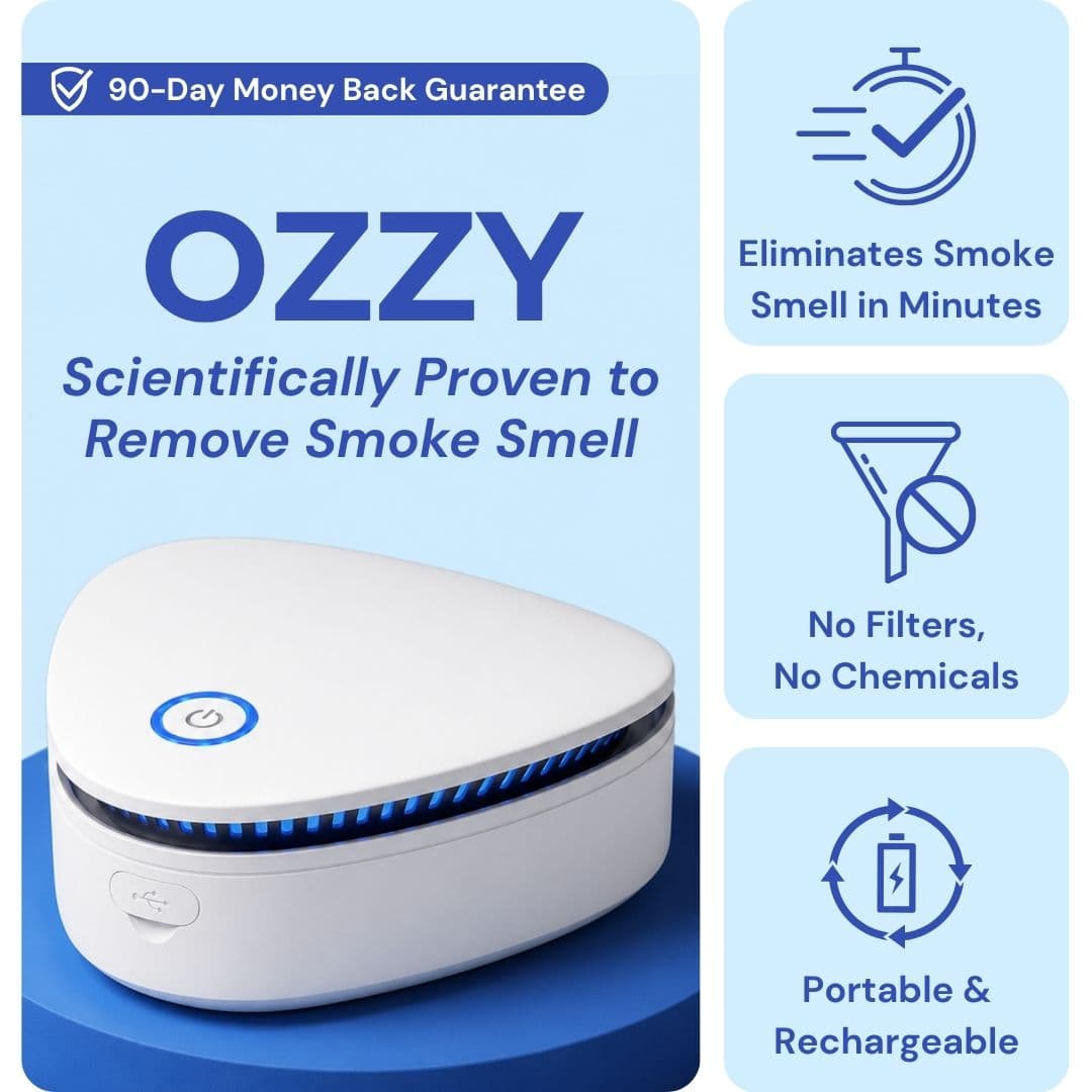 Ozzy | Eliminate Smoke, Pet & Kitchen Odors in 1-Click